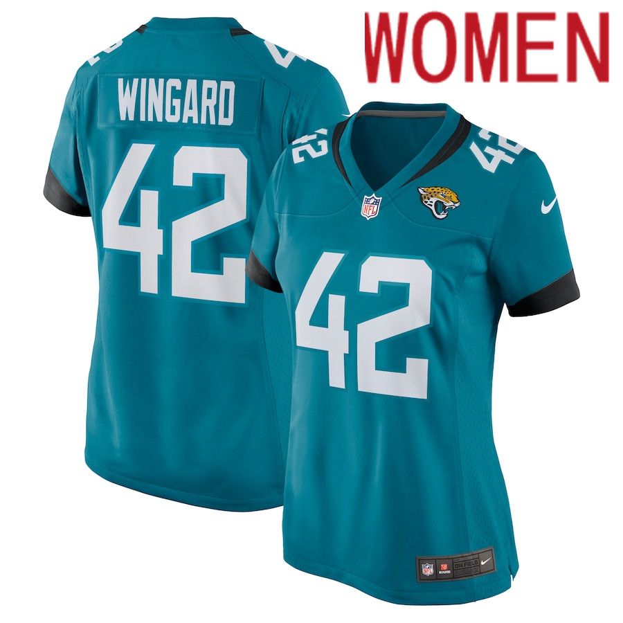 Women Jacksonville Jaguars 42 Andrew Wingard Nike Green Nike Game NFL Jersey